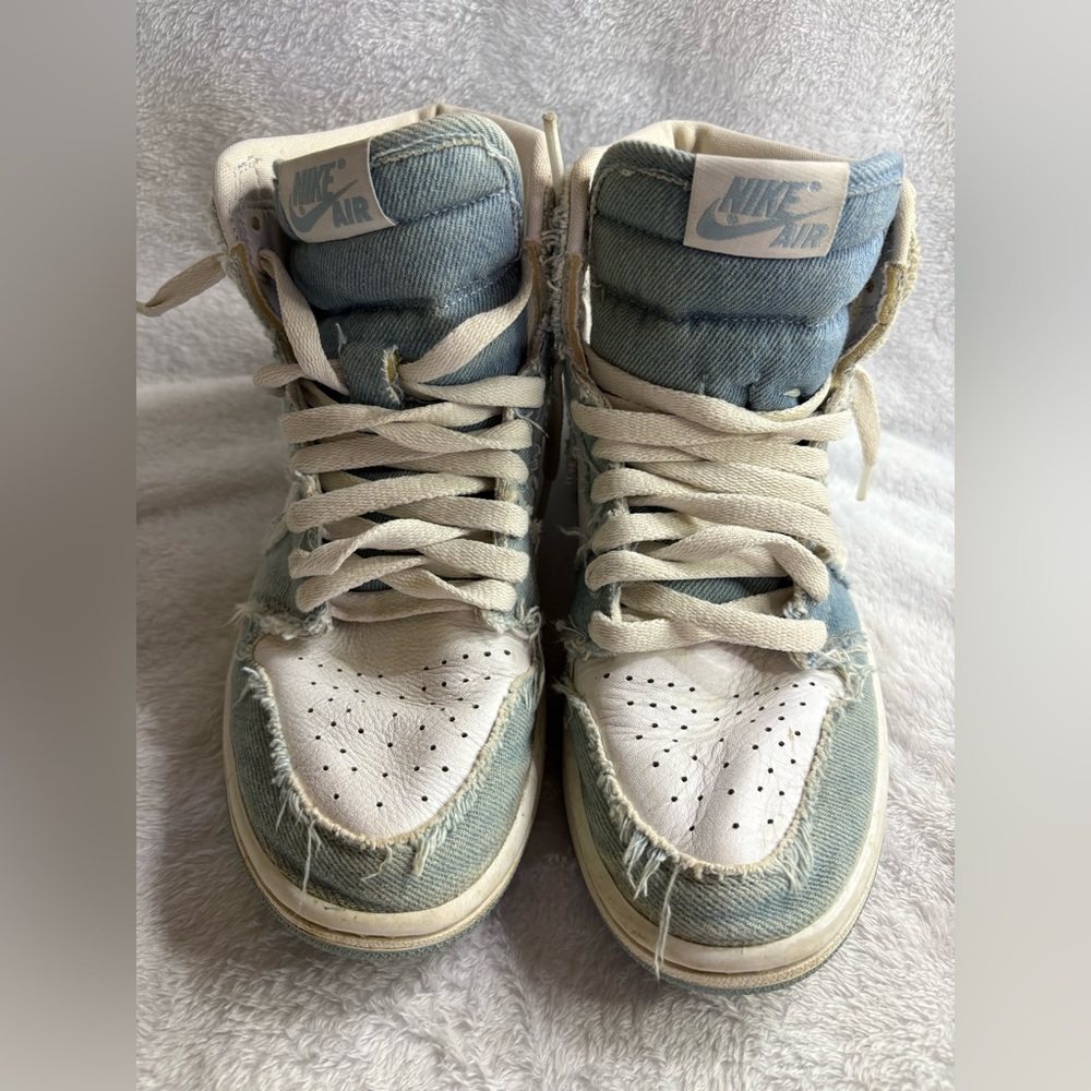 6.5 Wmns Women Nike Air Jordan 1 Retro High OG Denim Shoes DM9036-104 Sneakers